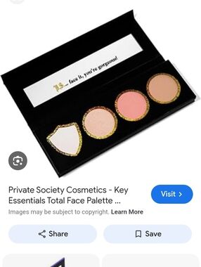 Private Society Volume 1 Key Essentials Total Face Palette